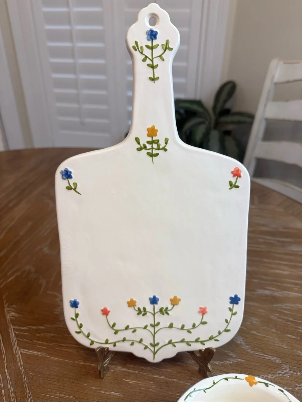 Vintage BIRD IN HAND by Andrea West Sigma Cheese / Cutting Board And Small Bowl
